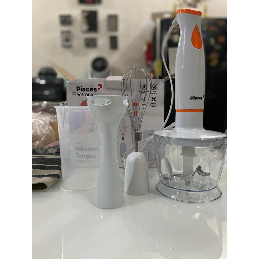 Hand Blender PISCES PHB 400 - 4 Fungsi - Mixer - Blender Tangan BERKWALITAS