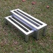 rak tanaman tumpuk - kaki pot bunga - minimalis baja ringan isi 2 rak