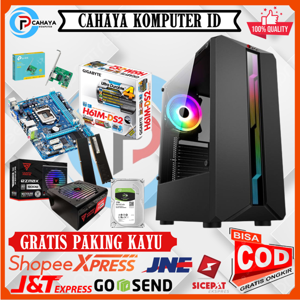 Komputer Server Intel I7 Ram 16Gb SSD 512GB HDD 1TB Lancard Siap Pakai Garansi