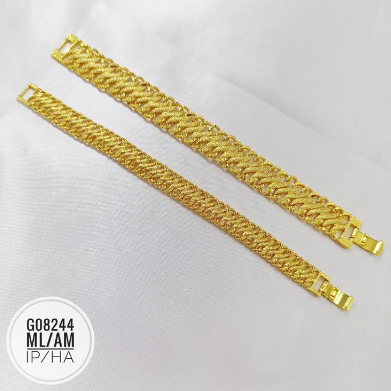 Gelang fashion Lipan warna 24k G08244