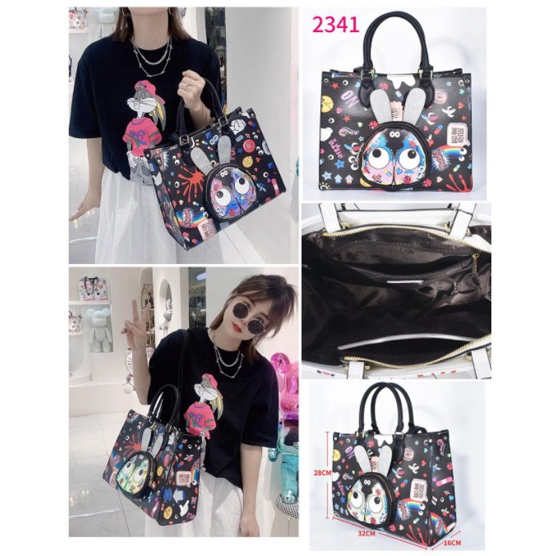 EYE THEME SHOPPER BAG 2341