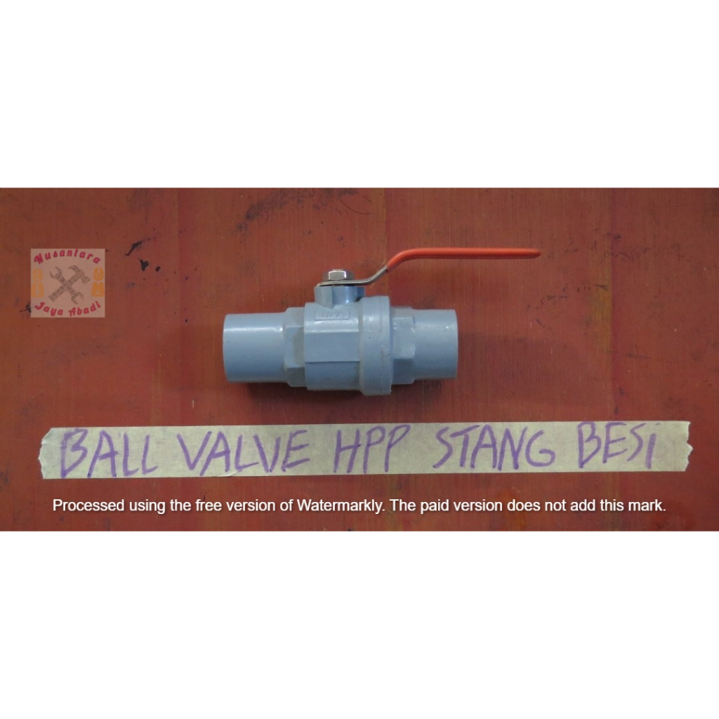 STOP KRAN PVC GAGANG BESI / BALL VALVE GAGANG BESI