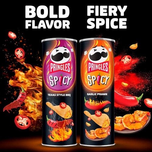 PRINGLES CHIPS SPICY - barbeque