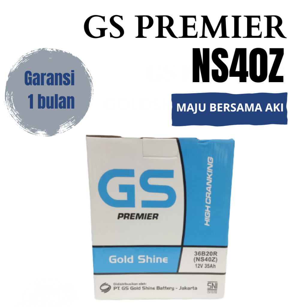 Aki Mobil Xenia, Terios, Grand Max, Luxio Goldshine NS40Z Aki Basah