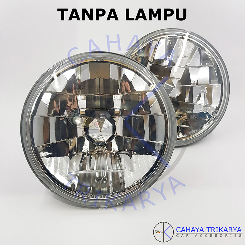 Head Lamp / Lampu Besar / Utama Bulat 7 Inch Kijang Doyok / Kotak / KF20 7" Kristal DEPO