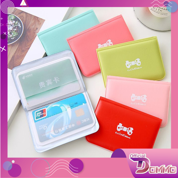 DOMMO - D1374 Dompet Kartu Cutie Ribbon D061 / Dompet Kartu Pita / Card Wallet / Dompet ID Card / ID Card Holder / Dompet Kartu Mini