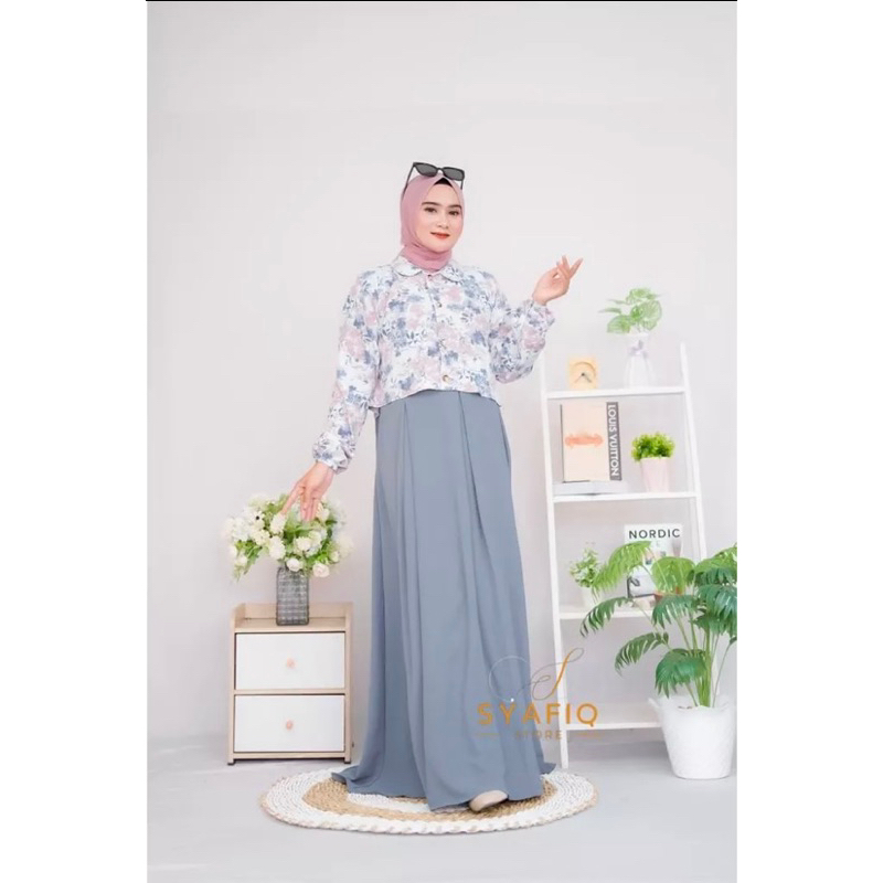 GAMIS CRINGKLE OUTER BUNGGA TERLARIS 2023 / GAMIS REMAJA KEKINIAN