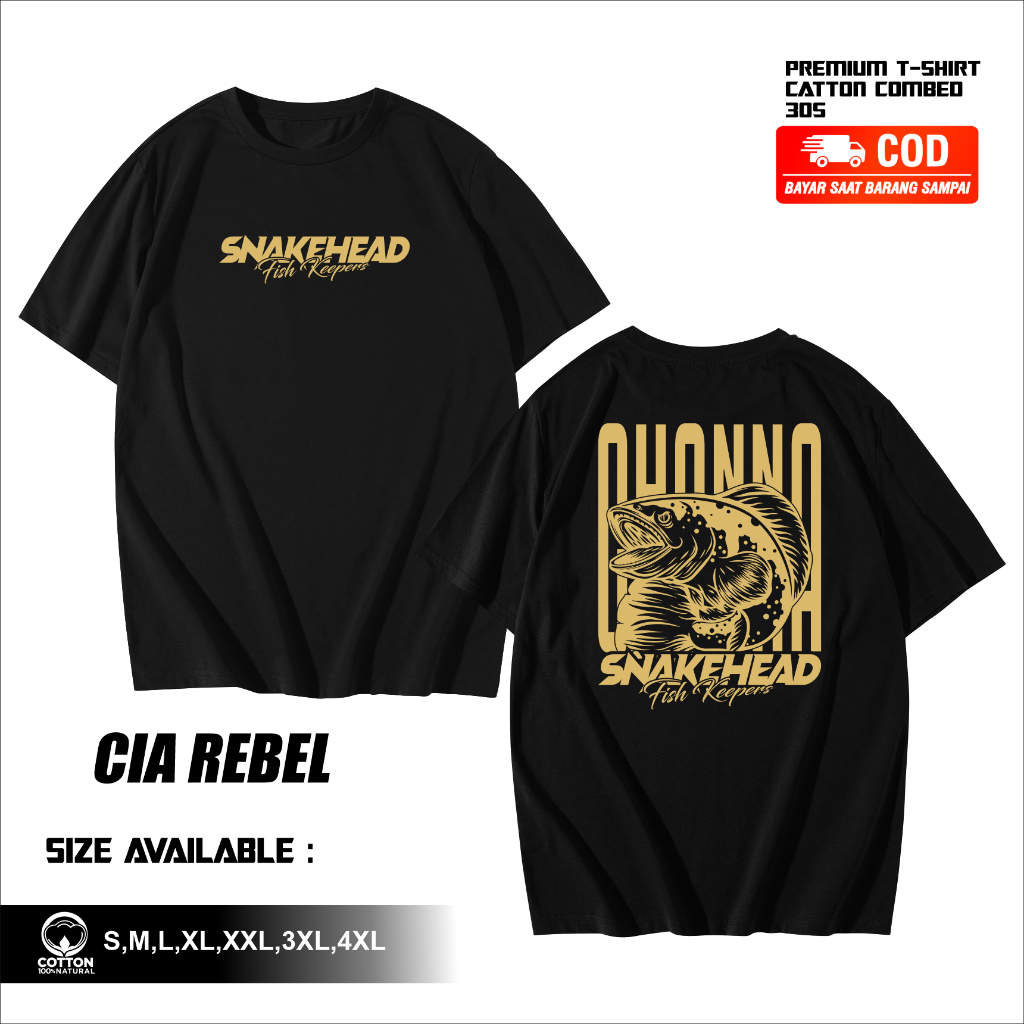 Kaos Baju Distro Channa Snakehead Fish Keepers