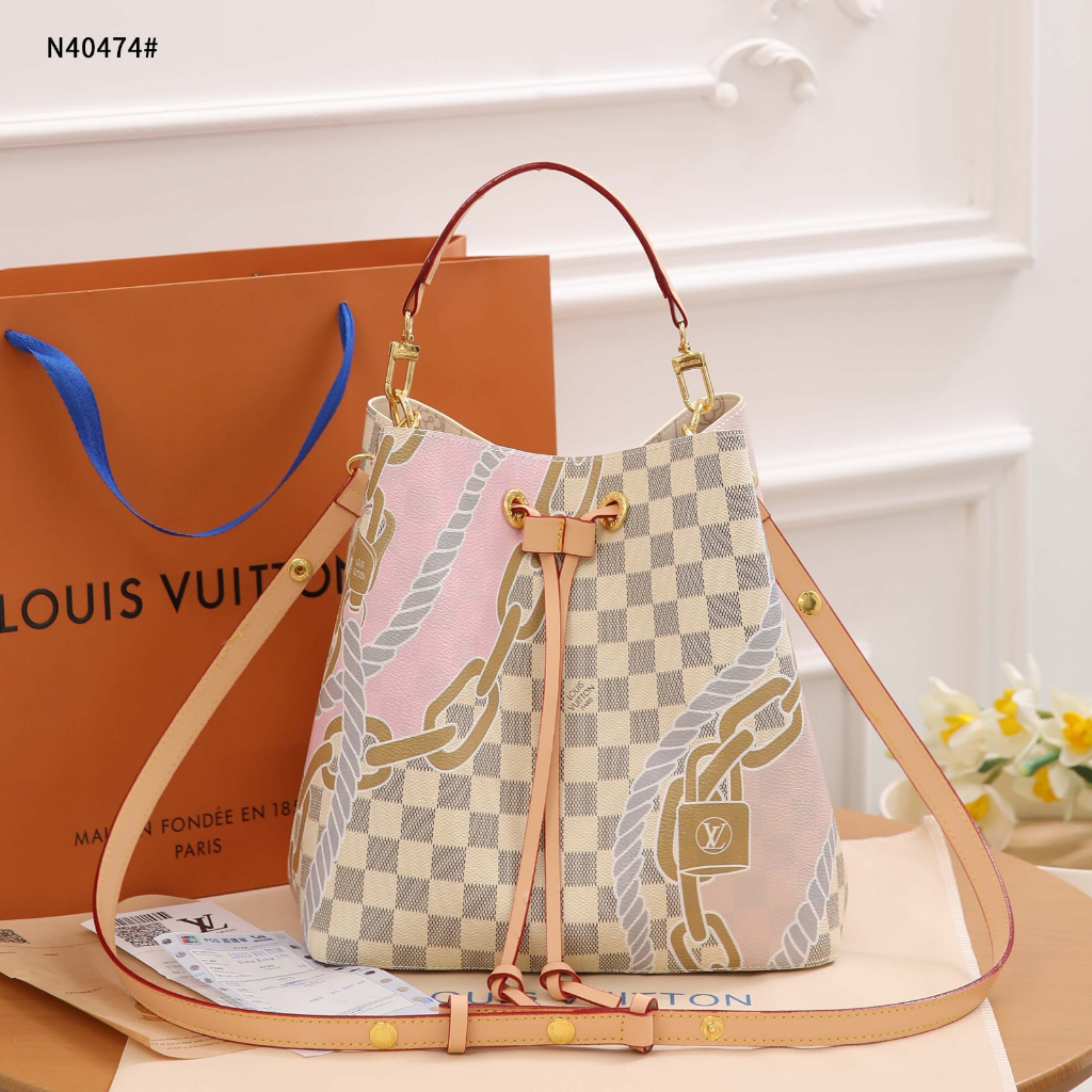 N40474 Neonoe Bucket Bag Azur