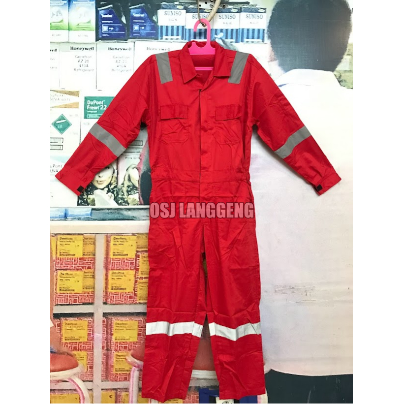 Wearpack Coverall Warna Hijau Bahan American Drill / Wearpack Safety American Drill