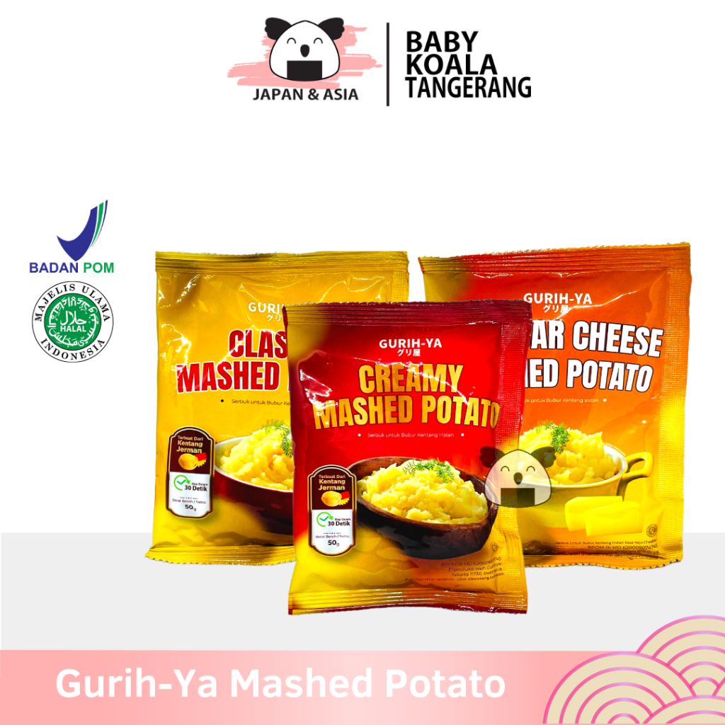 

GURIH-YA Mashed Potato Creamy Cheese 50 g Halal | Tepung Kentang Instan,,,---