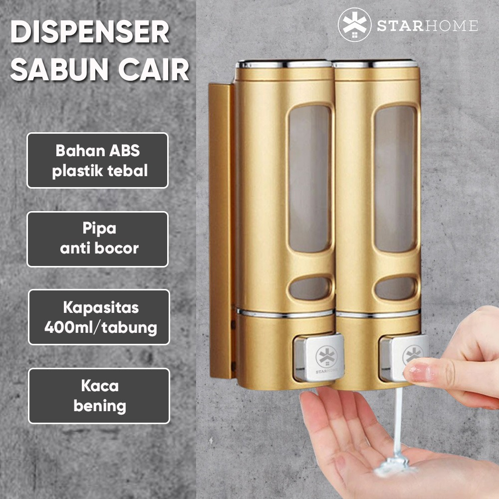 Dispenser Sabun Cair Sanitizer Gel StarHome 800ml Tempat Sabun Cair Soap Dispenser Hand Sanitizer