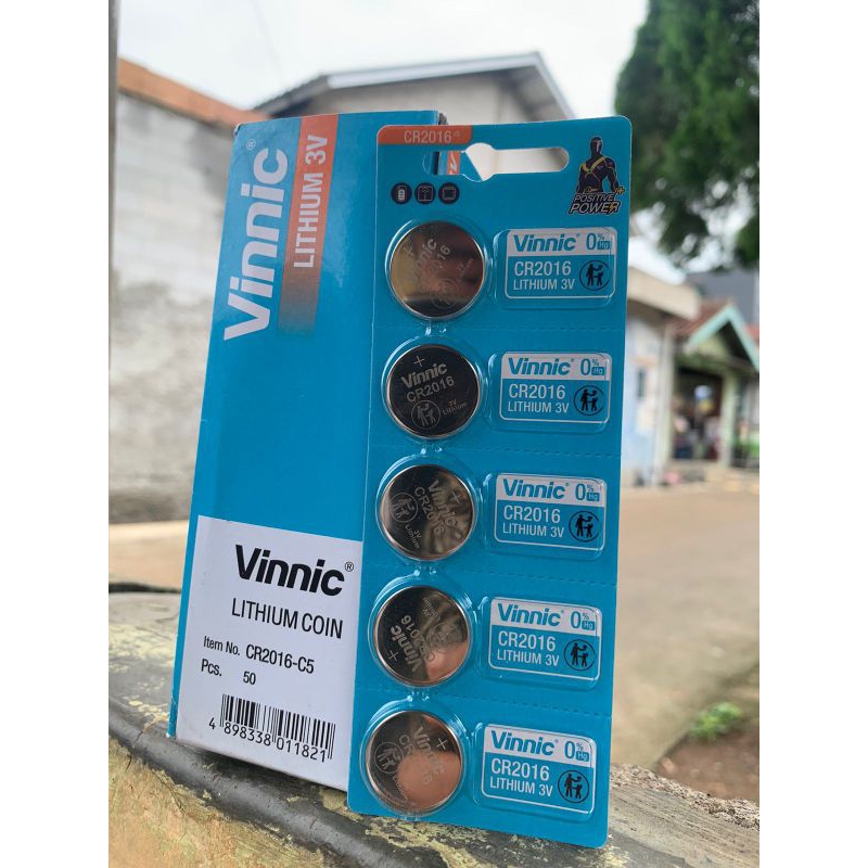 Batre baterai vinnic original lithium 3V CR2016