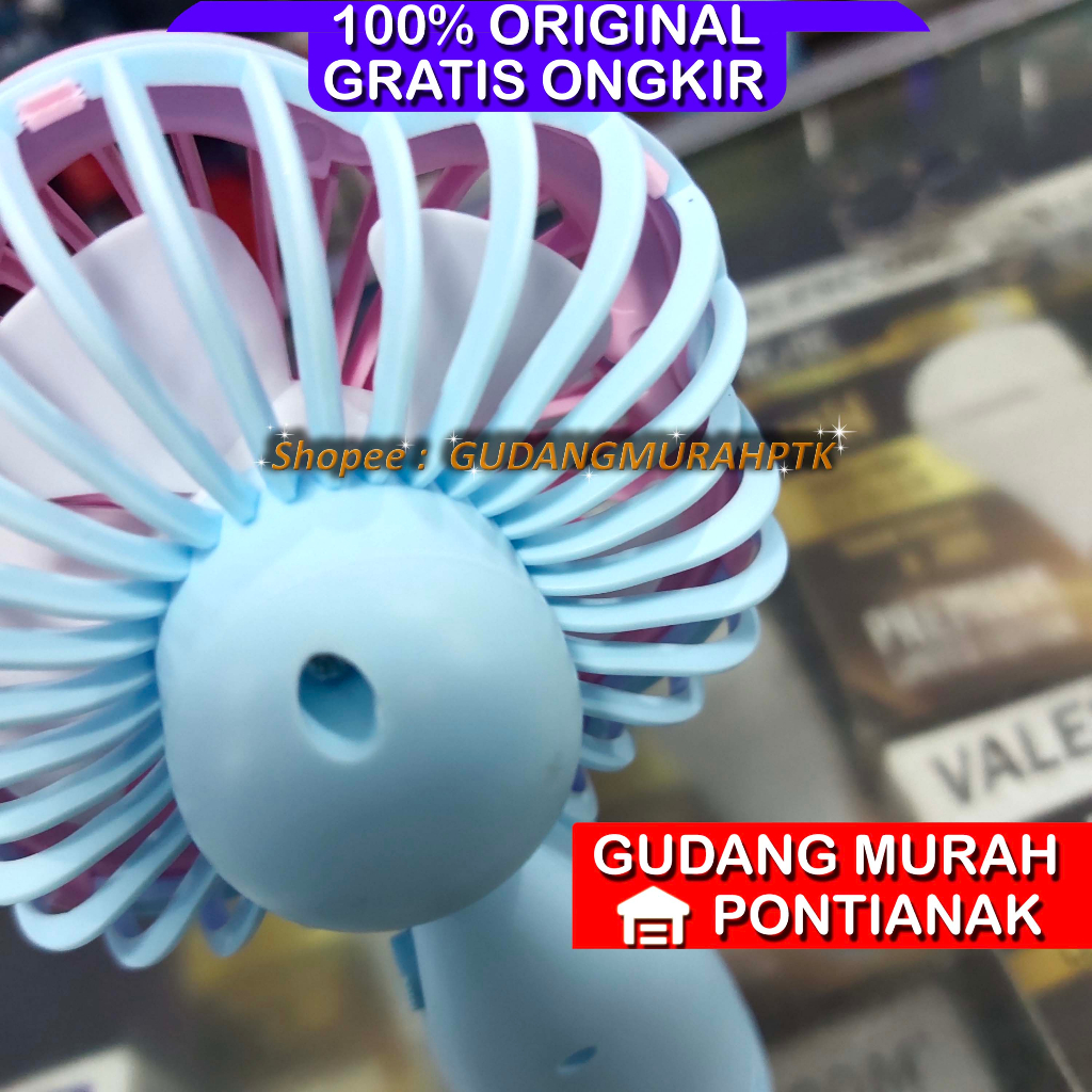 Minifan Charge Portable Kipas Angin Cas bisa bawa bawa MODEL BUNGA warna ACAK