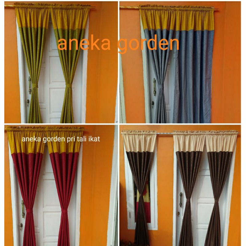Gorden pitu gorden jendela tirai jendela minimalis model serut