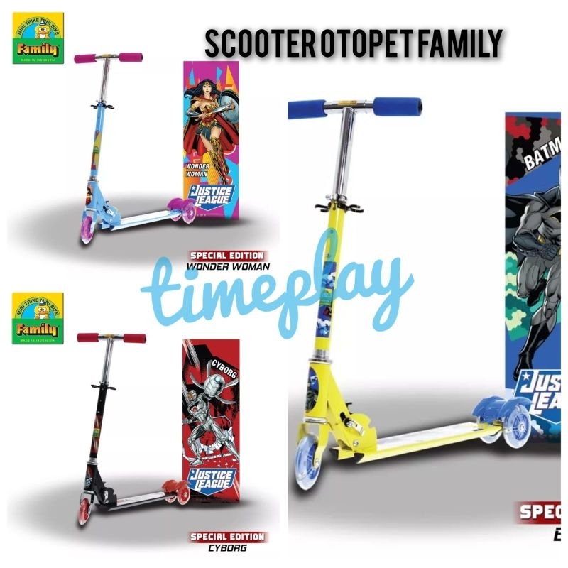 Scooter otoped otopet anak roda 3 merk Family bike