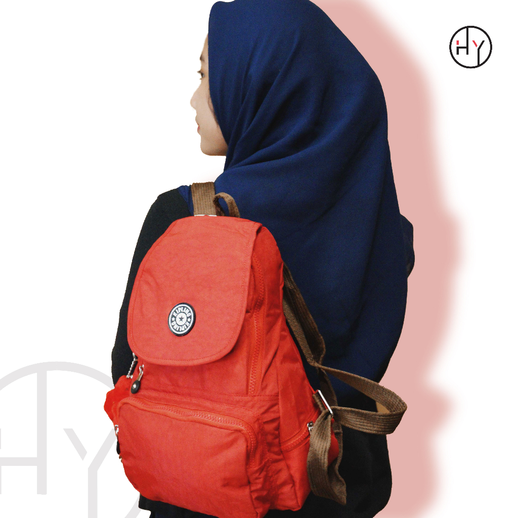 HYBRAND [LP19] - MINI RANSEL BACKPACK BAHAN PARASUT IMPOR TAS SEKOLAH KULIAH KERJA