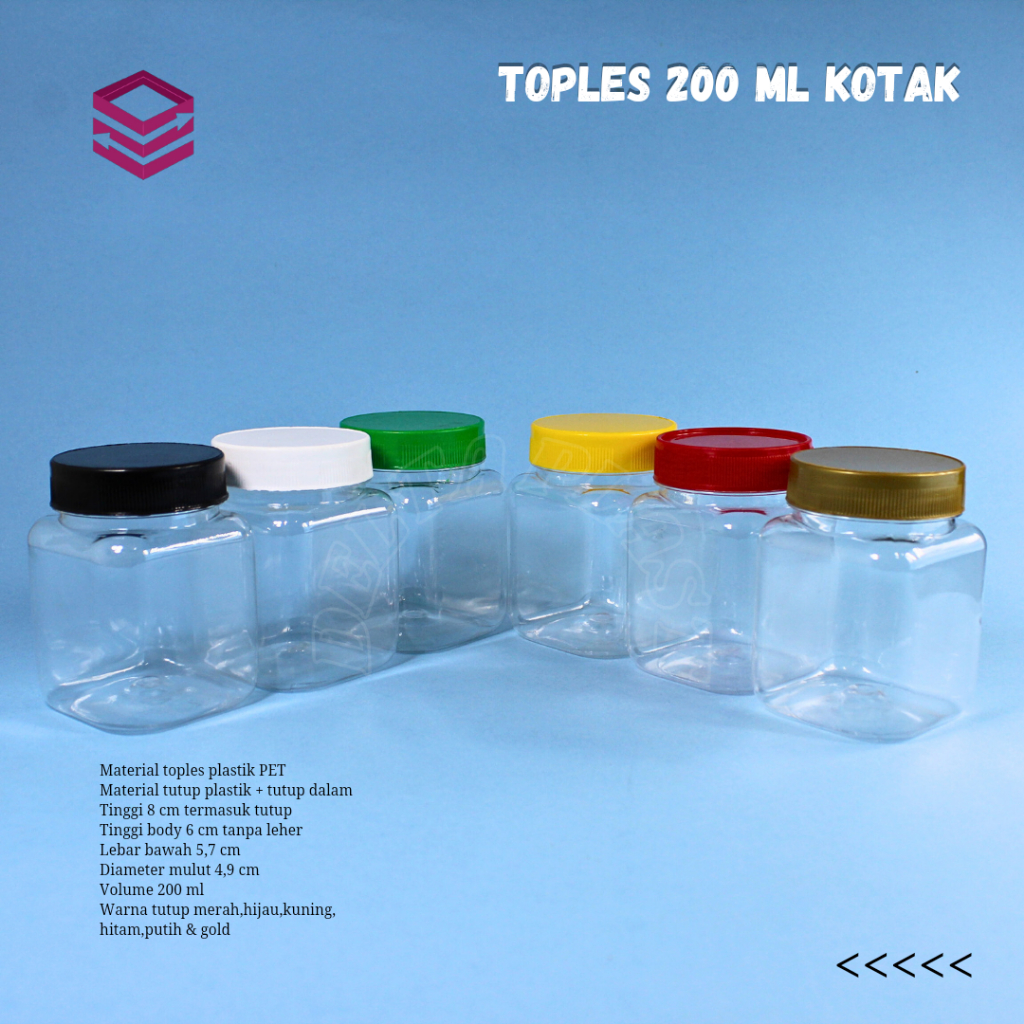 TOPLES SELAI 200 ML/ TOPLES JAR 200 ML/ TOPLES KOTAK 200 ML/TOPLES SAMBAL 200 ML