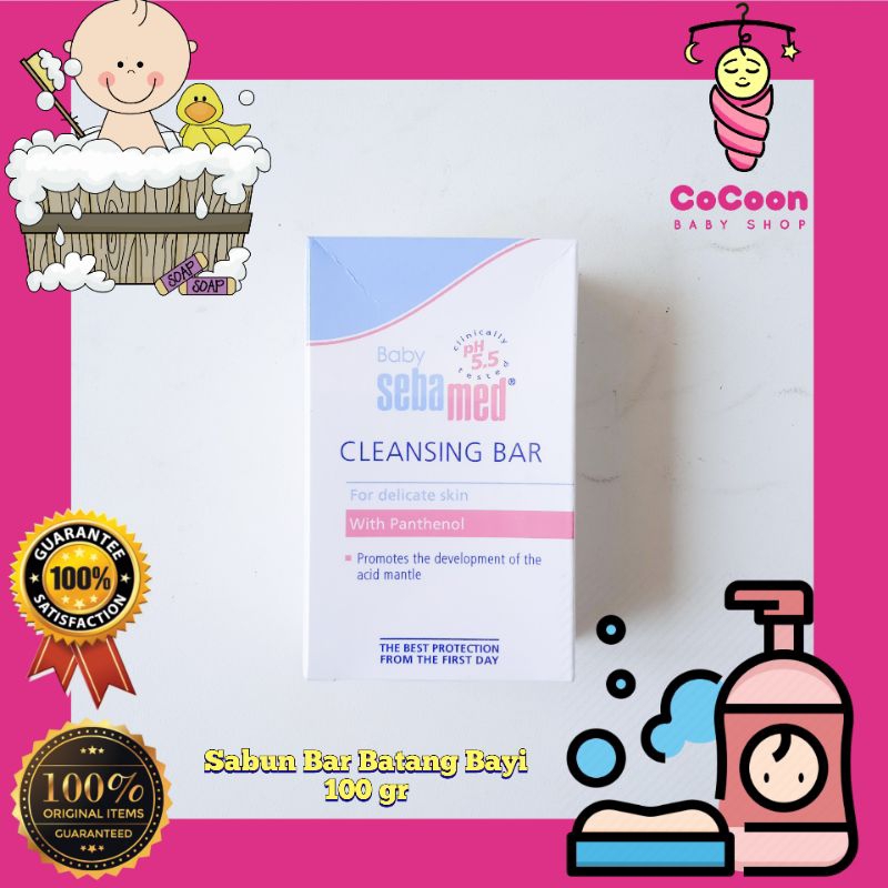 Sabun Bayi Batang Sebamed Baby Cleansing Bar 100 g 100gr