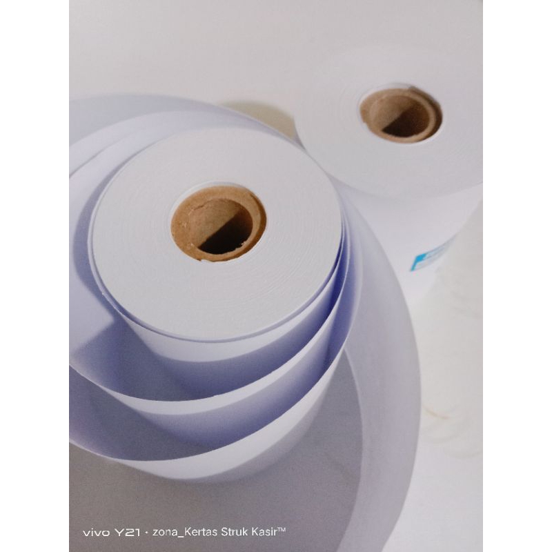 

KERTAS STRUK KASIR HVS 1PLY 75 X 65MM UNTUK PRINTER DOT MATRIX 75MM