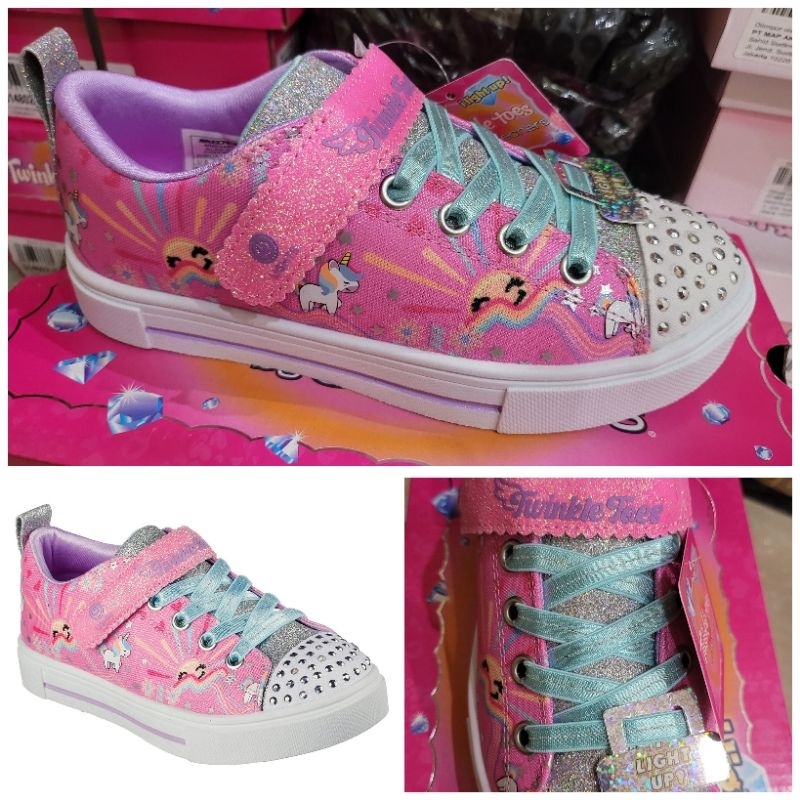 Skechers Girls Twinkle Toes Twinkle Sparks Unicorn Sunshine - 314802L ORI COUNTER