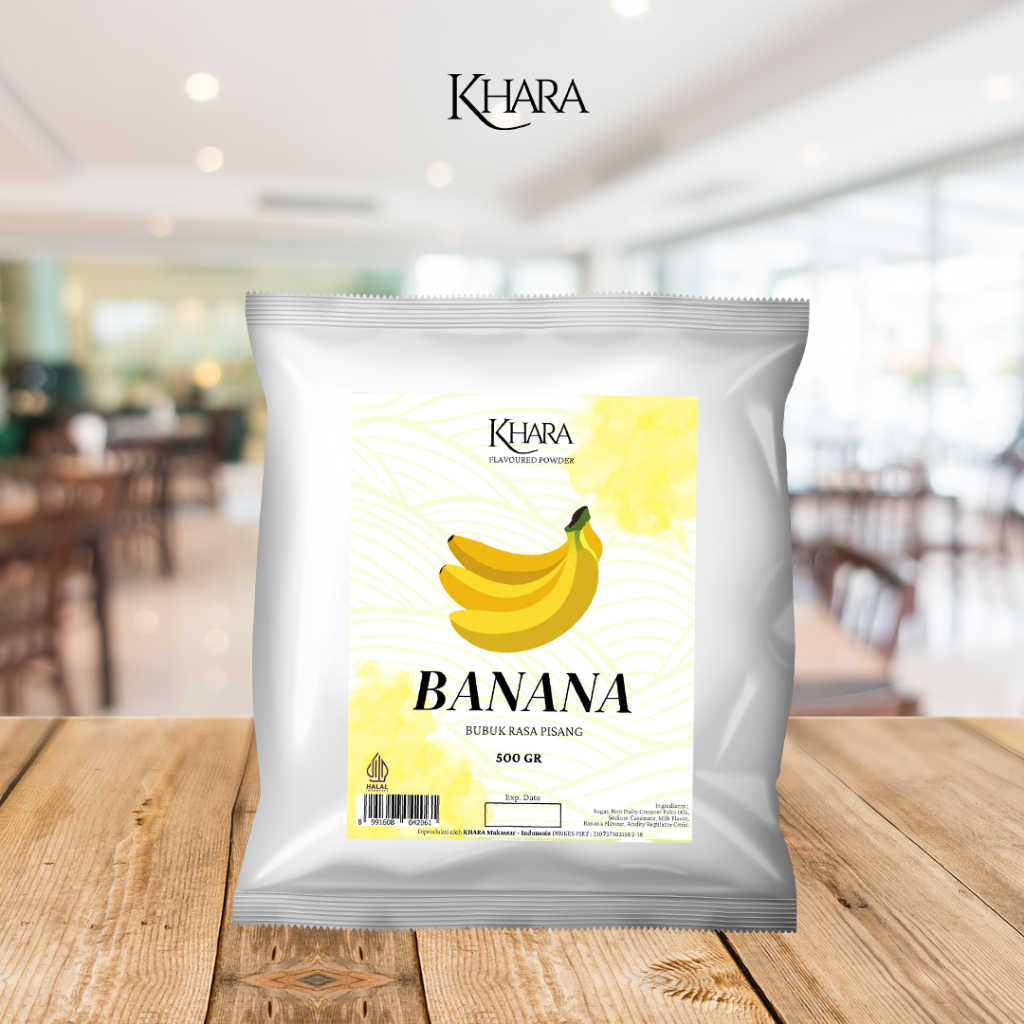 

Bubuk Minuman Rasa Banana 500gr - Khara Banana Flavoured Powder