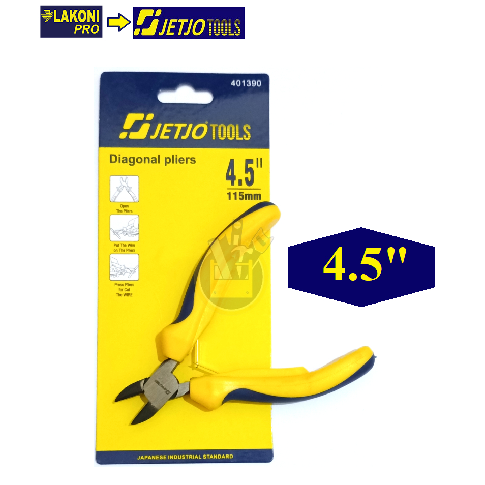 JETJO TOOLS Tang Potong 4.5&quot; 4.5 Inch JETJO TOOLS / Diagonal Pliers 4.5inch 4.5 inch Tang potong kecil Mini LAKONI PRO