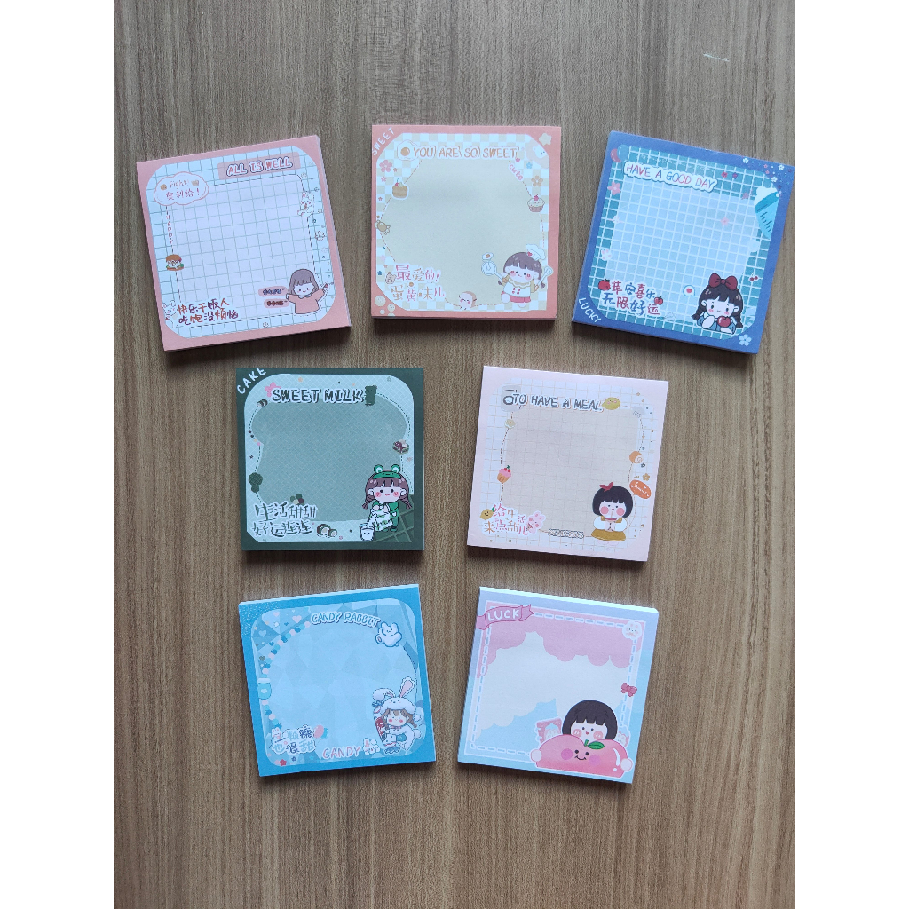 

Sticky Note Memo Sticky Notes Korean Style Memo Tempel Catatan Tempel Kertas Tempel Perekat Karakter Lucu Perlengkapan Anak Sekolah Stationery ATK Kantor Office