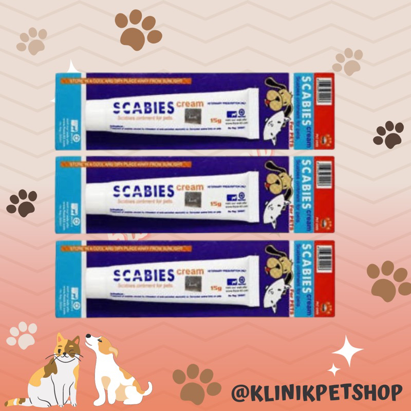 Scabies Cream - Salep Scabies Kucing Anjing Salep Jamur Aman Terjilat