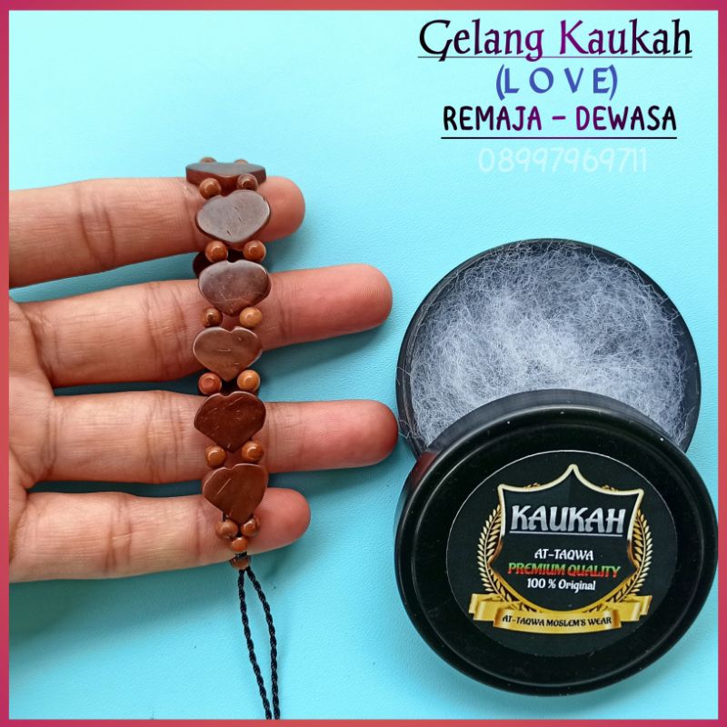 Gelang Kayu Kaukah (LOVE + WADAH) gelang Wanita kaokah koka kukah kokkah