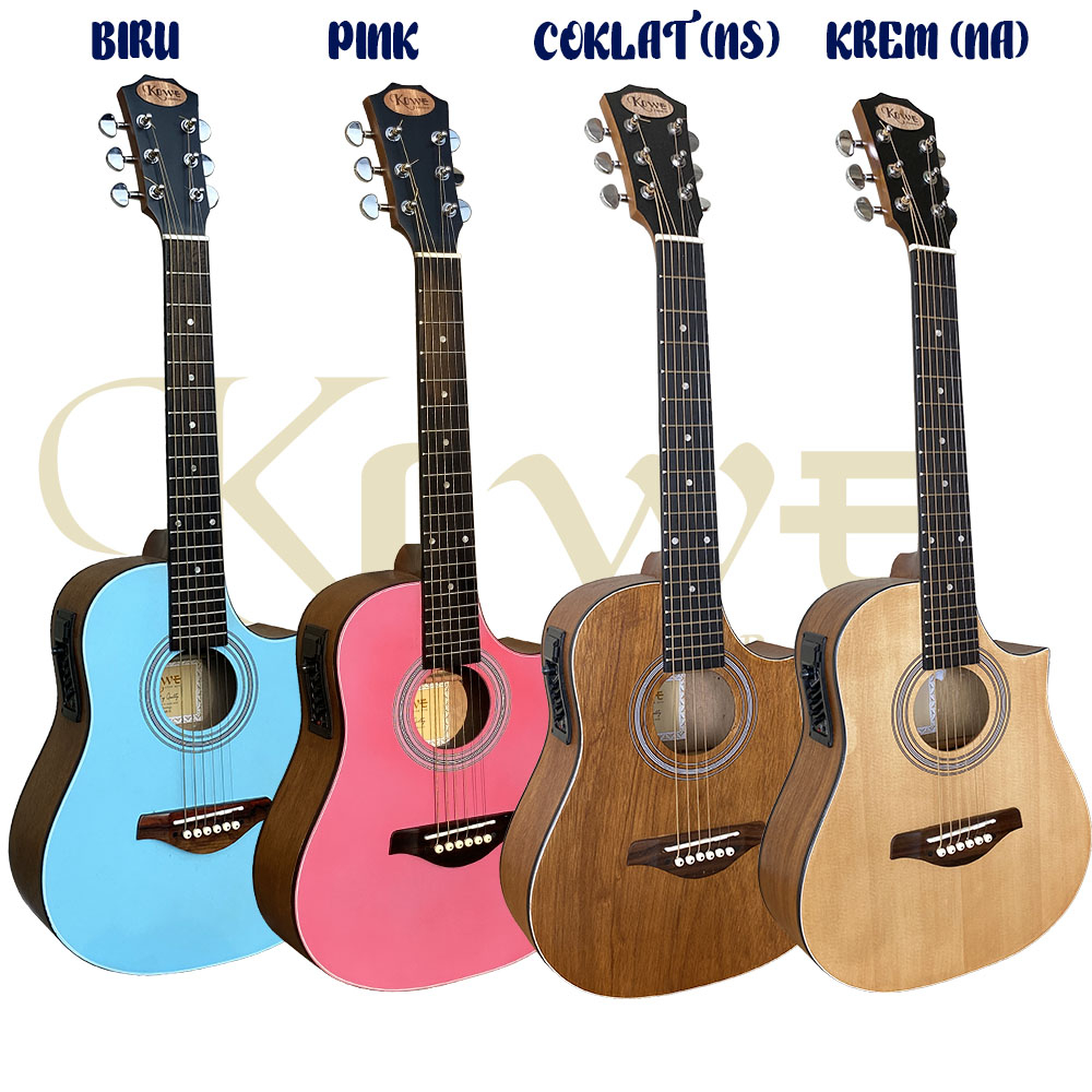 Gitar Akustik Elektrik 7545R KOWE Seri NR 51 Ns Ukuran 3/4 ORIGINAL