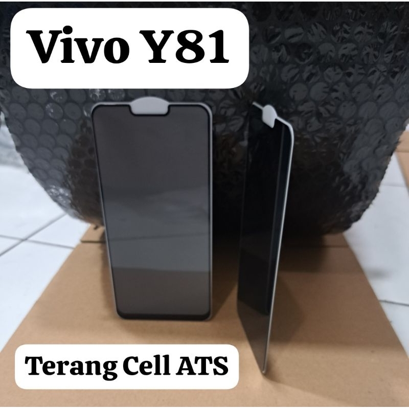 TEMPERED GLASS FULL KACA PRIVACY ANTI-SPY VIVO Y81