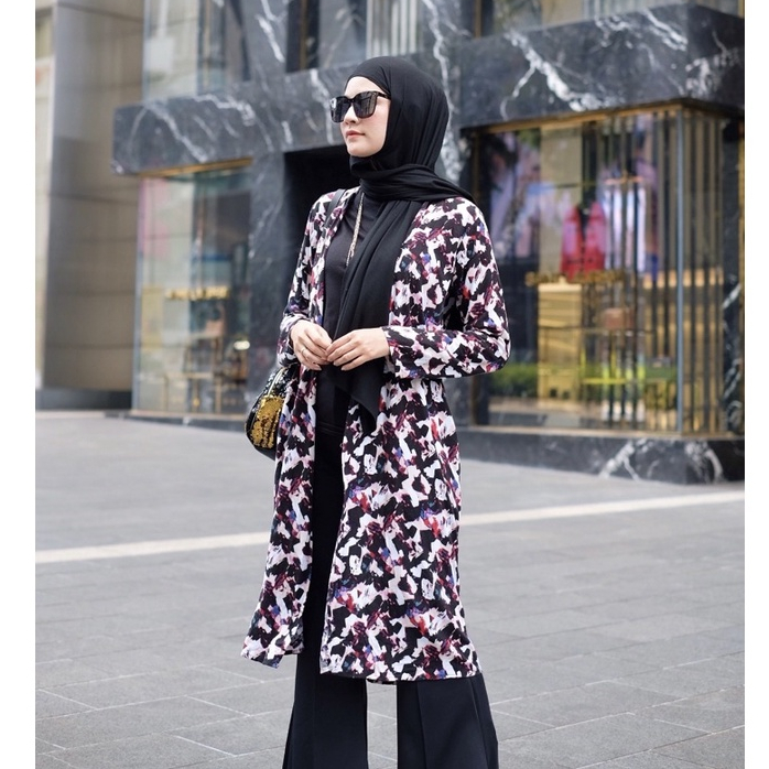 Ounadoutfit MOZAIC set outer / setelan muslim wanita / oneset outer motif wanita / set celana muslim / setelan panjang wanita