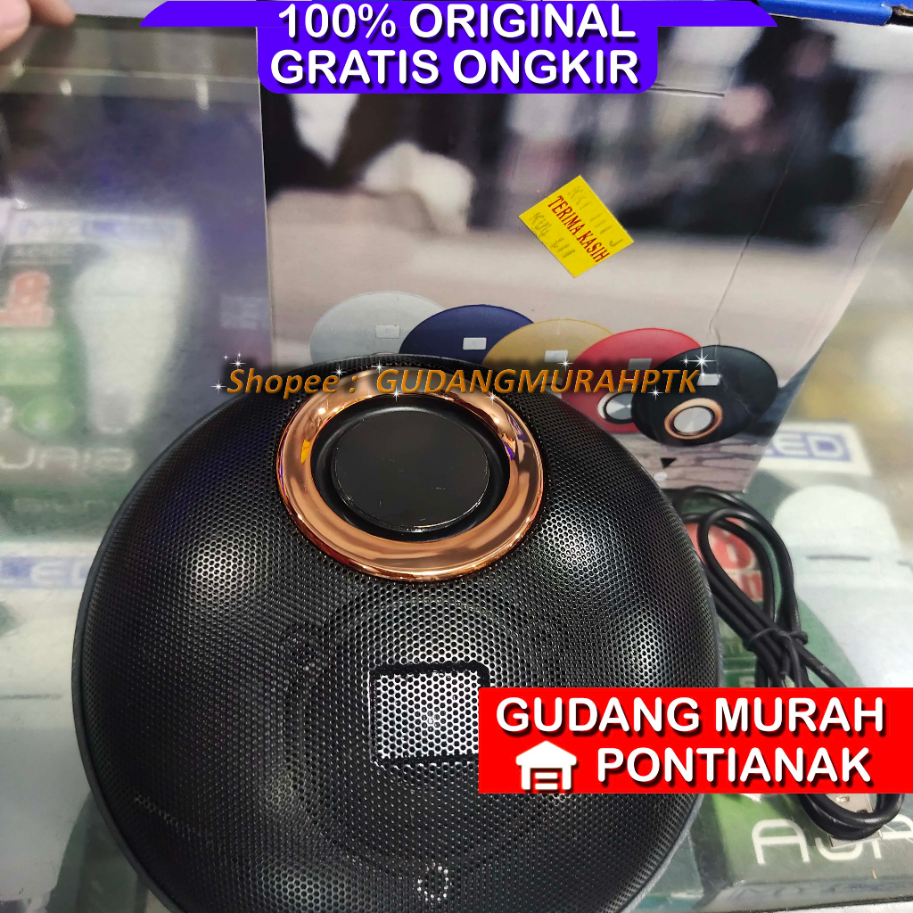 Salon Bluetooth Mobile Charge Speaker Portable WARNA RANDOM / ACAK Bulat 3kaki BESAR Model K23 Suara Nyaring dan bersih