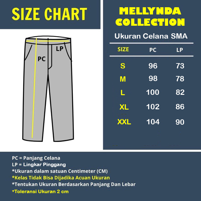 Seragam SMA seragam sekolah celana panjang sma