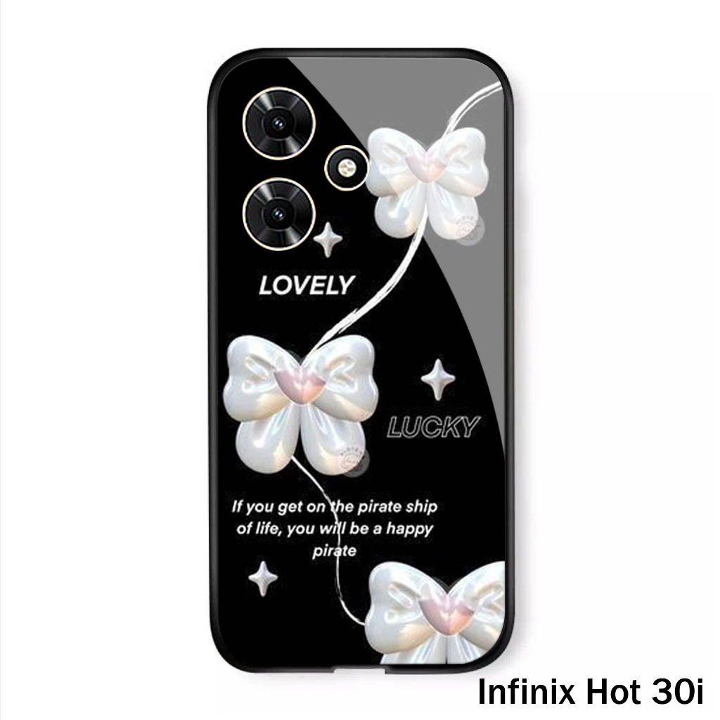 [A102] SoftCase Glass Kaca Kilau INFINIX Hot 30i - Softcase Kaca INFINIX  Hot 30i  - Casing Handphone  Hot 30i - Case Hp  Hot 30i