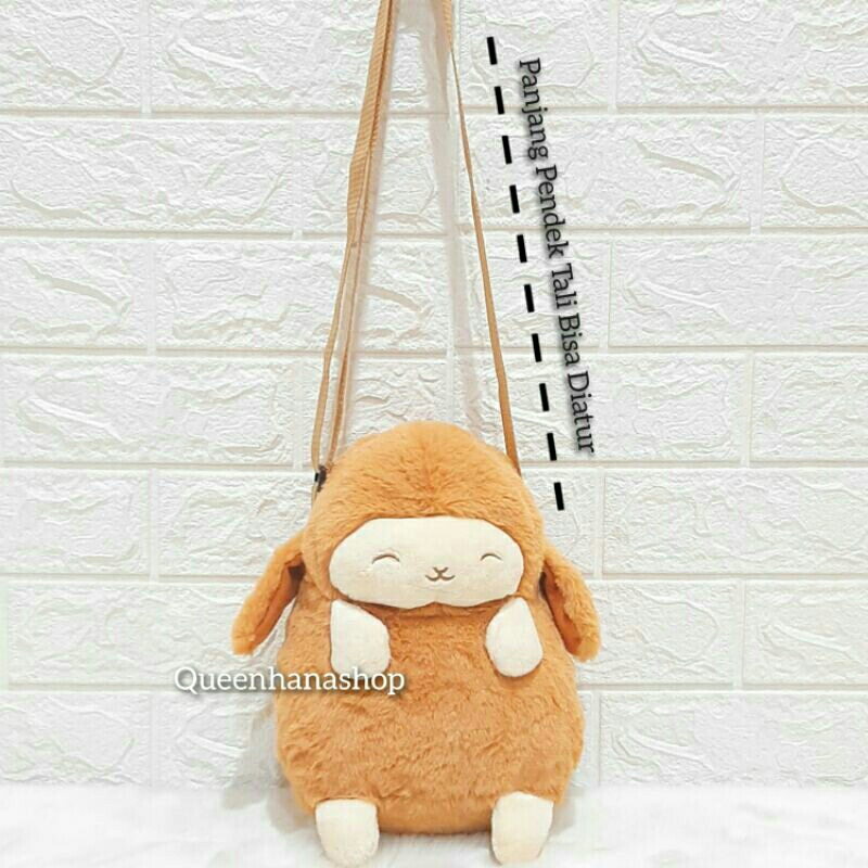 New Tas Selempang Boneka Full Body Domba Lamb Tas Boneka