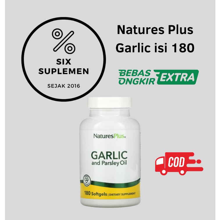 Natures Nature's Plus Garlic &amp; Parsley Oil 180 Softgels