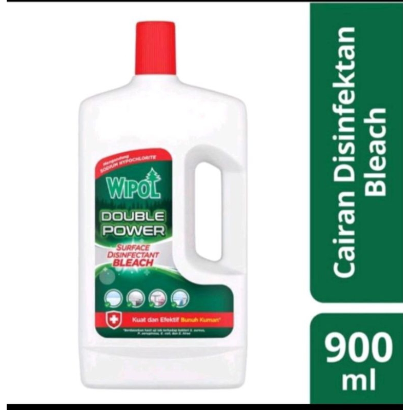 wipol double power cairan disinfectan bleach 900ml