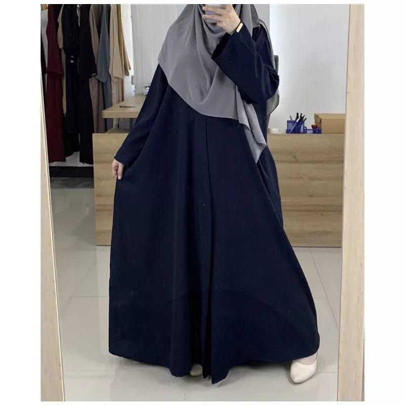 Fatira Abaya Basic - Abaya Turki Dress Gamis Syar'i  Premium Bahan Royal Twist Size M L XL XXL Jumbo