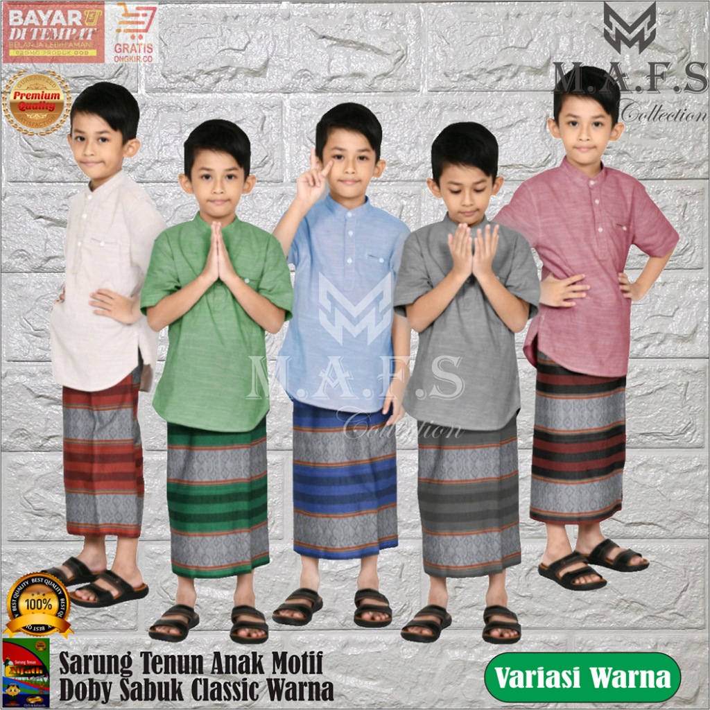 SARUNG ANAK SARUNG TENUN MOTIF SABUK CLASSIC AL-FATH