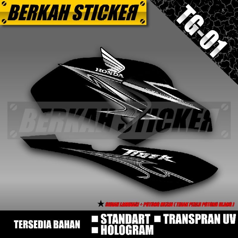 STRIPING CUSTOM TIGER HOLOGRAM TRANSPRAN UV KODE TG-01