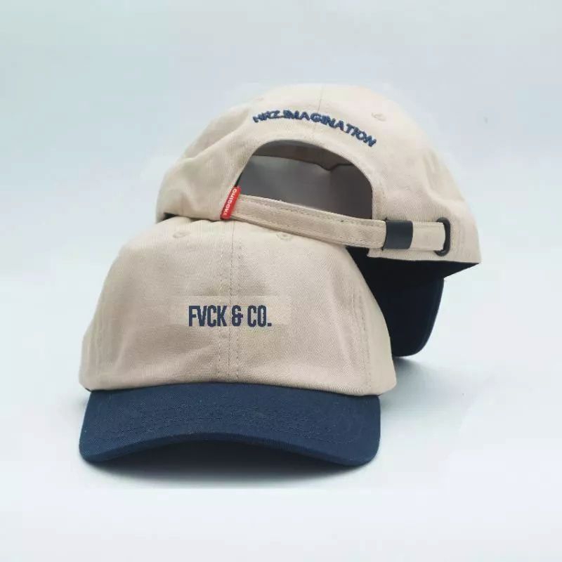 Omidoki Topi Polo Caps Navy Cream Fvck