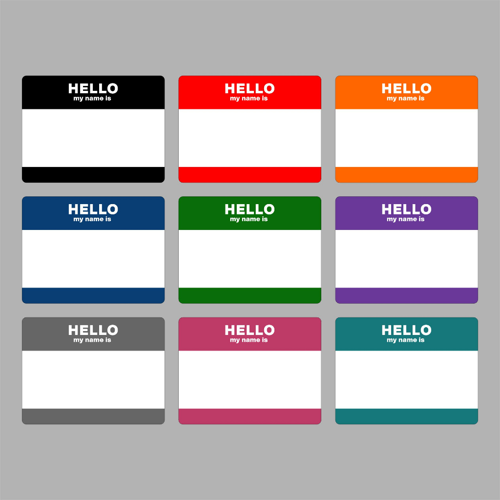 

Sticker Hello My Name Is / Sticker Graffiti / Sticker tagging