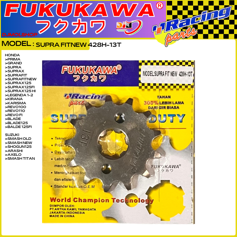 Gear Set Gir Paket Racing Astrea Prima Grand Supra Legenda Model SSS Merk Fukukawa Racing