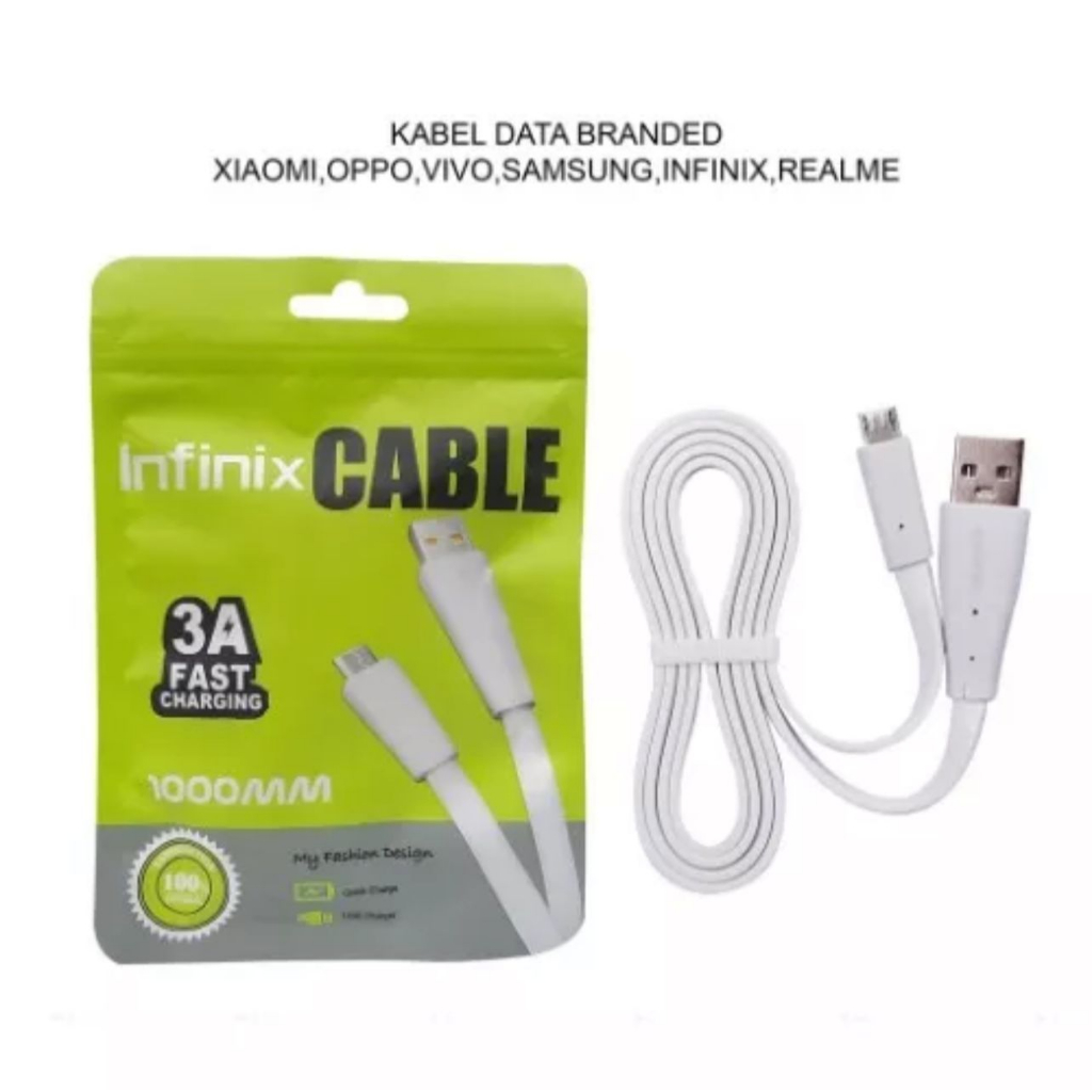 VOOC&amp;FAST CHARGING TYPE C / MICRO - KABEL DATA BRAND KC2 ORIGINAL ALL MERK - White_Cell