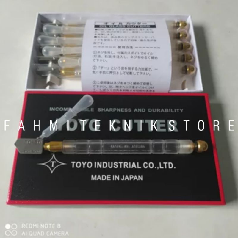 glass oil cutter toyo tc 30 asli japan pisau potong kaca pisau pemotong kaca alat potong kaca pisau 