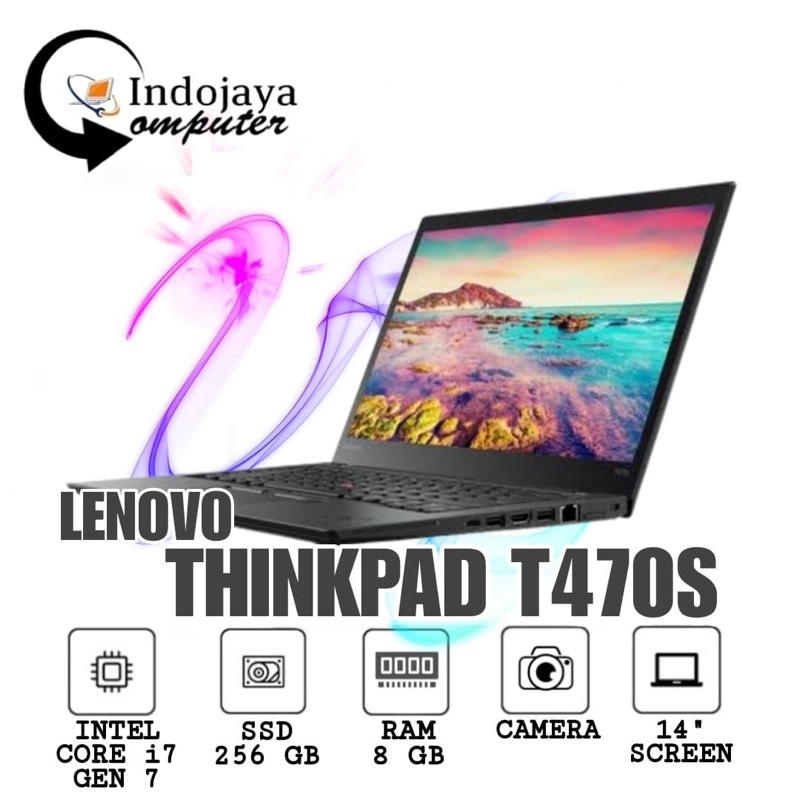 LAPTOP LENOVO THINKPAD T470s CORE I7GEN 7 RAM 8GB SSD 256GB Win 10