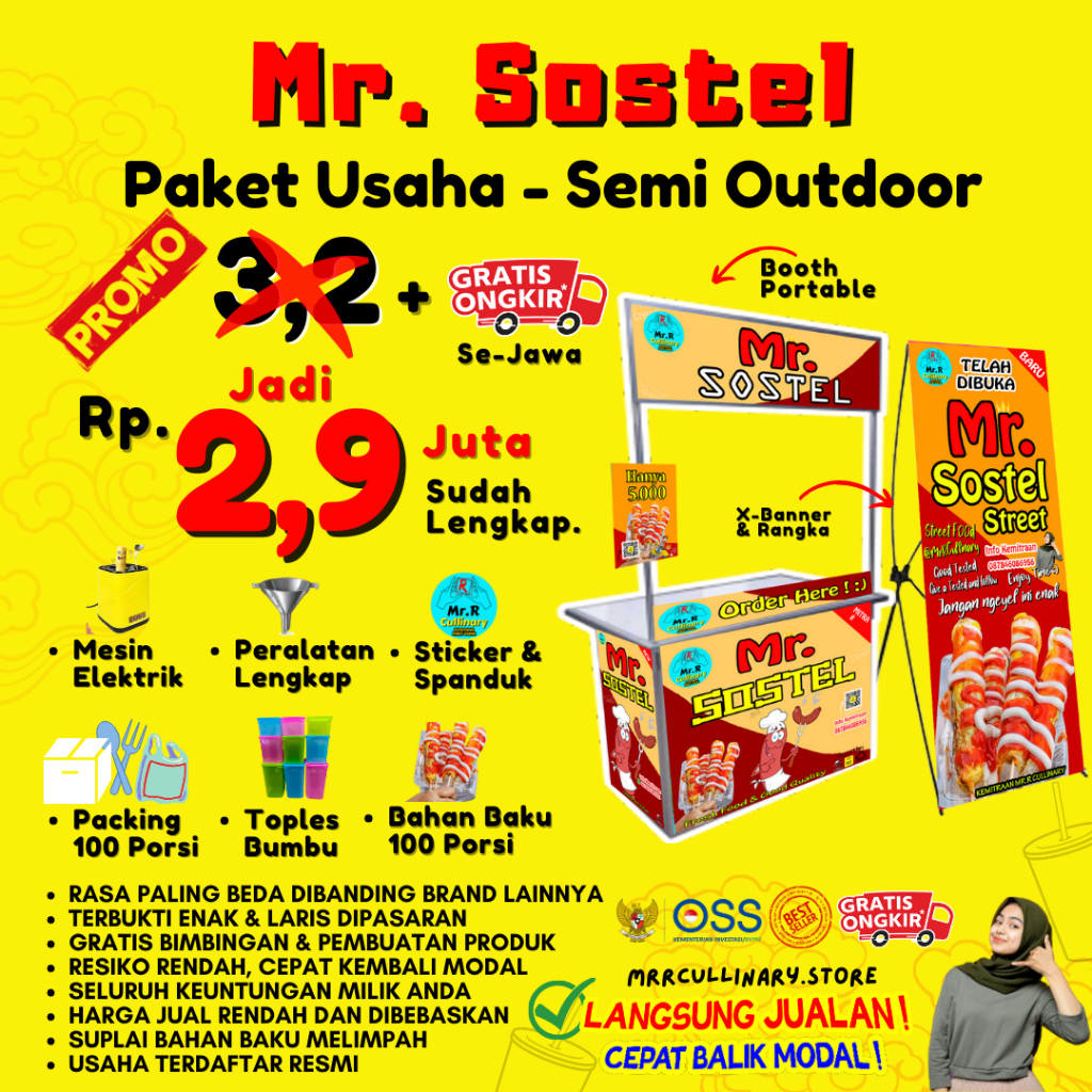 

Paket Usaha Sosis Telur ( SOSTEL ) || Mr.R Cullinary kemitraan usaha