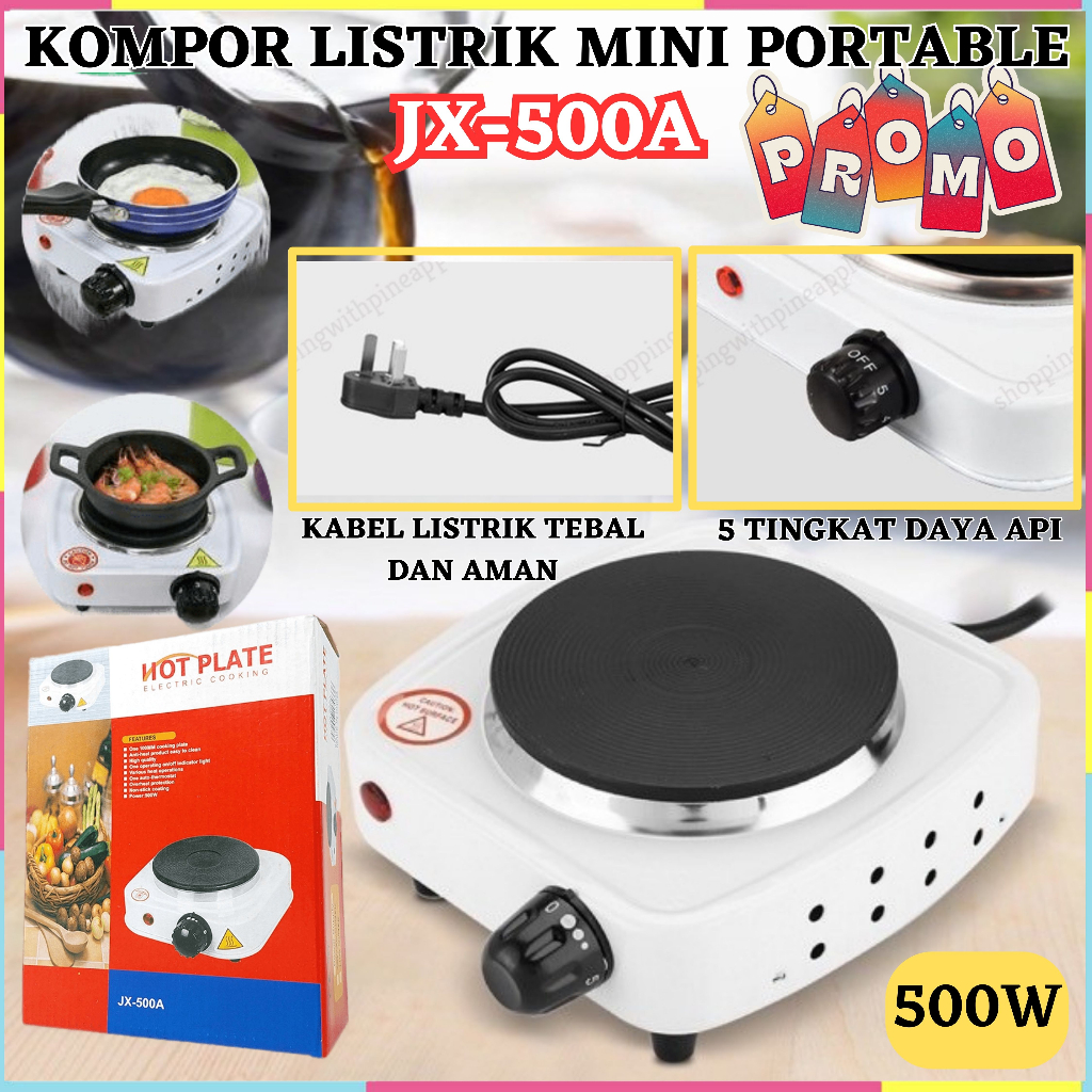 MURAH~Kompor Listrik Mini 500W // JX-500A Kompor Masak Elektrik Portable //Kompor Listrik Mini Hot P